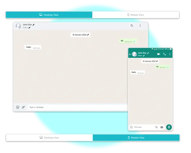 Desktop View & Mobile View