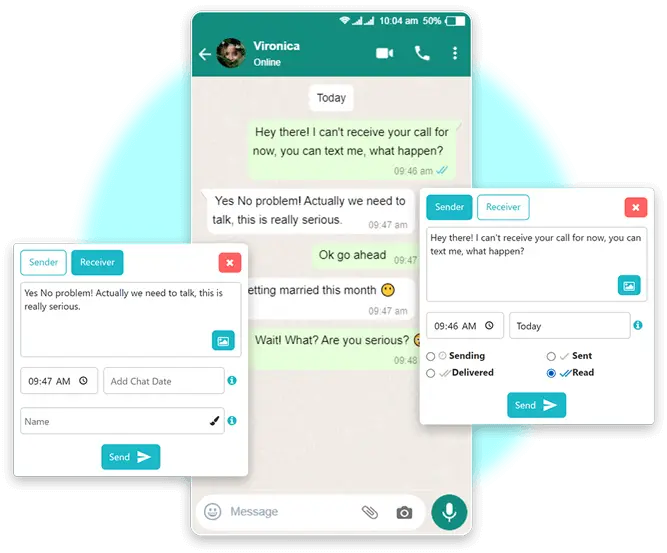 Edit Sender & Receiver Details